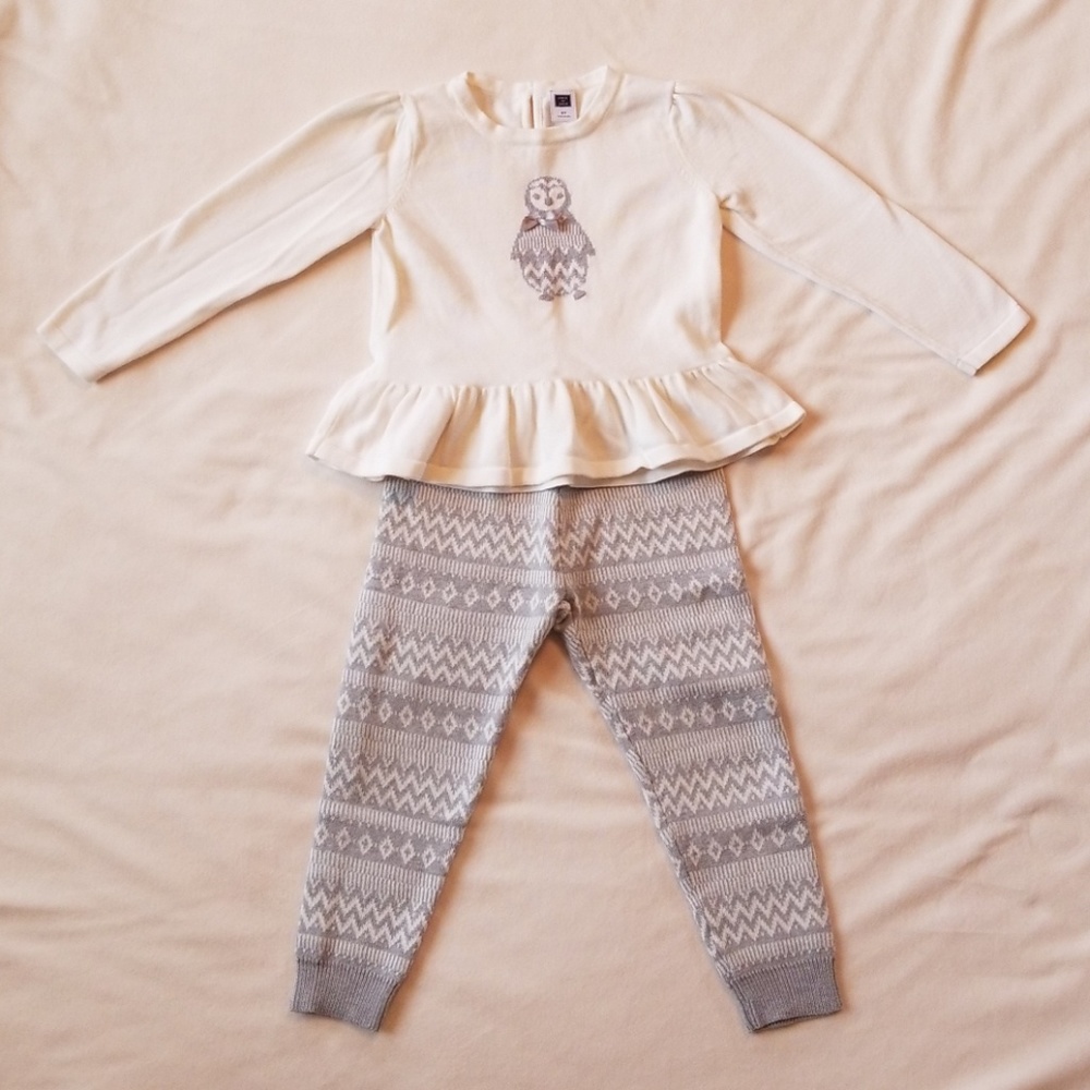 Janie and Jack Fair Isle sweater and leggings